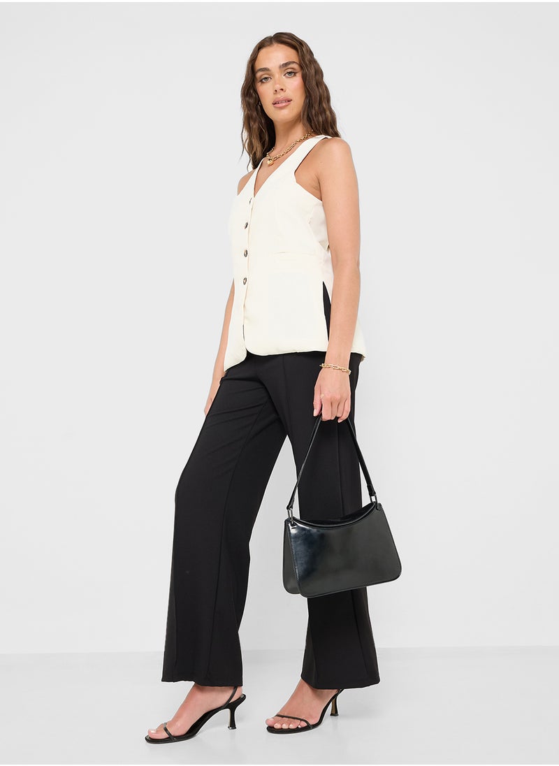 Button Down Longline Vest