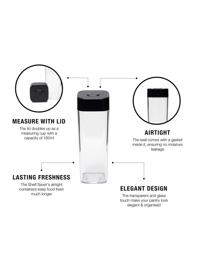 Tupperware Tea Coffee Storer- 840 ml, 1 pieces, Black