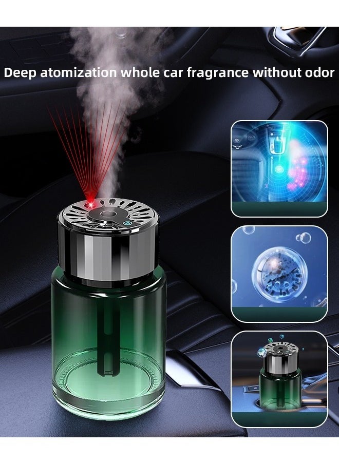 New Arrival Car Fragrance 2024 – Intelligent Car Air Freshener with LED Light, 150ml Long-Lasting Perfume Spray for Vehicle Interior | Automatic Scent Diffuser for Dashboard, Stylish Car Decor, Eliminates Odor, Freshens Air