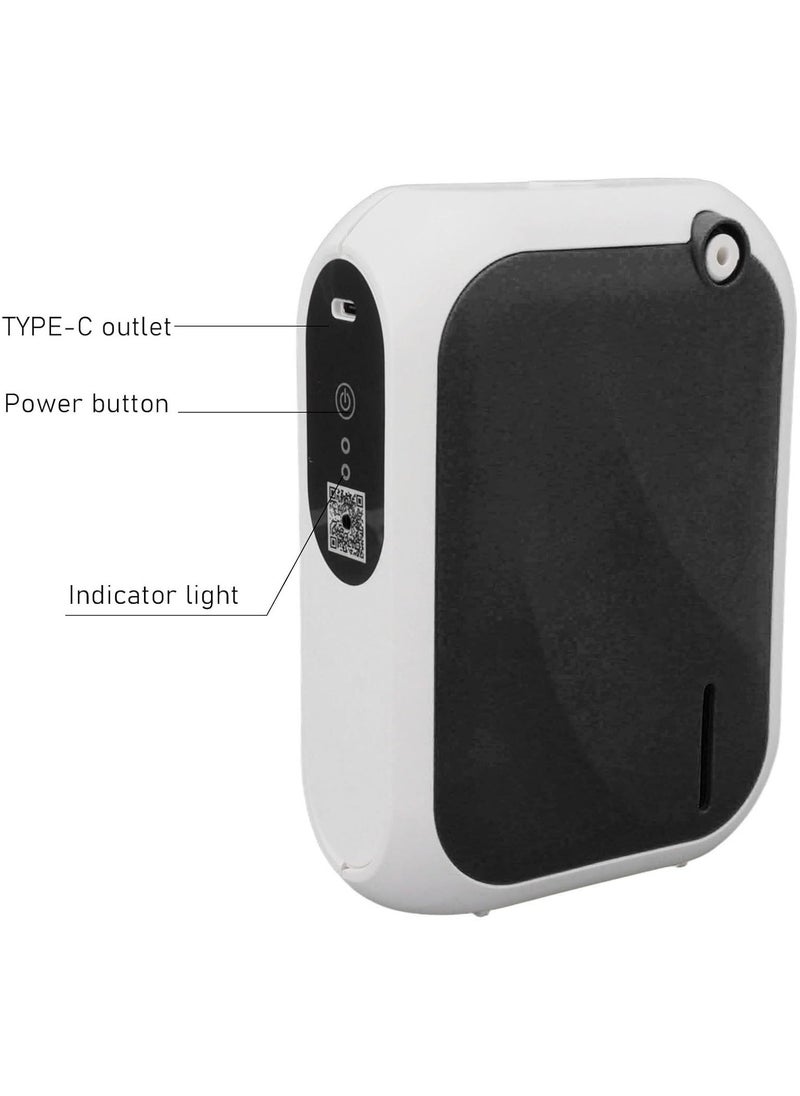 Atomizing Essential Oil Diffuser, Smart Scent Air Machine for Home, Waterless Essential 140ML Oil Diffuser with 4 Speed Adjustment and BT APP Control for Hotel SPA