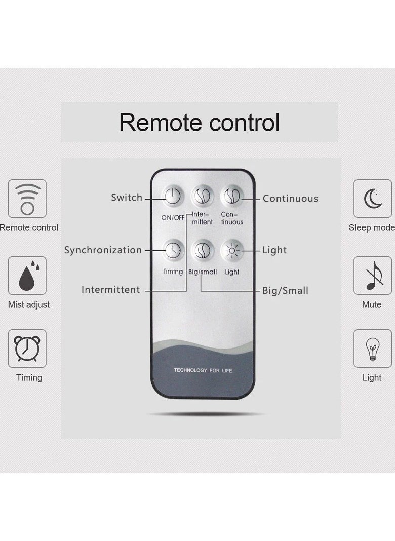 550ML Essential Oil Aromatherapy Diffuser Aroma Air Humidifier With Wood Grain Remote Control 7 Color LED Lights For Home Office