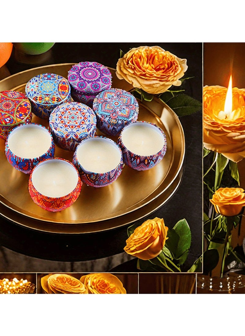 9pcs Soy Scented Candle Set - Lavender Aroma Relaxation, Perfect for Home Decor And Gifts