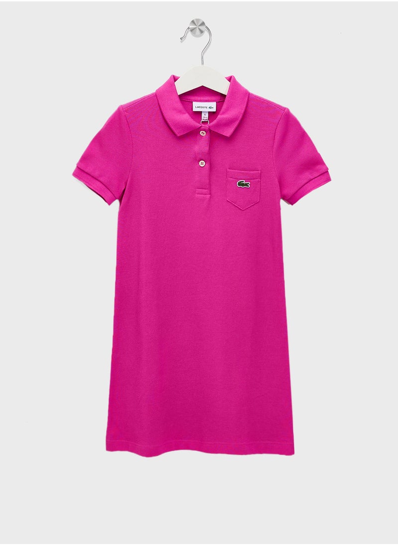 Kids Polo Neck Dress