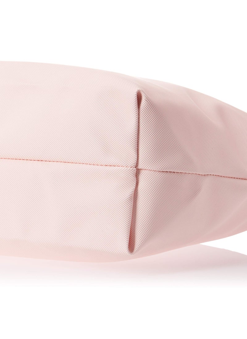 Lacoste bag Women's L12.12 Concept Fashion Versatile Large Capacity Large Size Zipper Handheld Shoulder Bag Tote Bag Large Pink 45cm * 30cm * 12cm