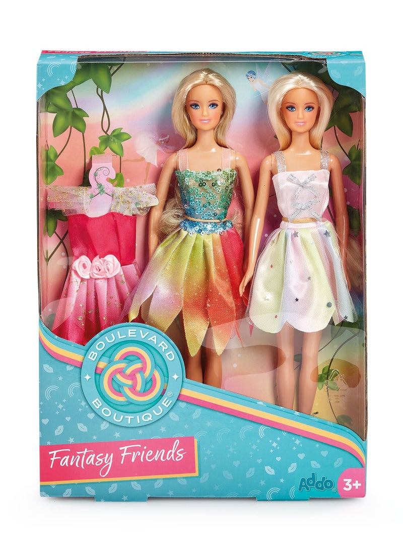 Addo Boulevard Boutique Fantasy Friends 2-in-1 Doll 29cm with Removable Outfits | Fashion Doll | Dress Up Role Play | Perfect Gift for Girls