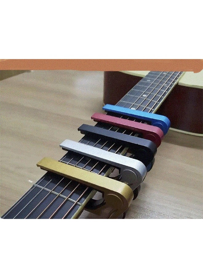 Namuai Megarya Guitar Capo, for 6 String Acoustic and Electric Guitars, Bass, Mandolin, Ukulele, Black Guitar Capo