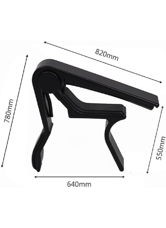Namuai Megarya Guitar Capo, for 6 String Acoustic and Electric Guitars, Bass, Mandolin, Ukulele, Black Guitar Capo