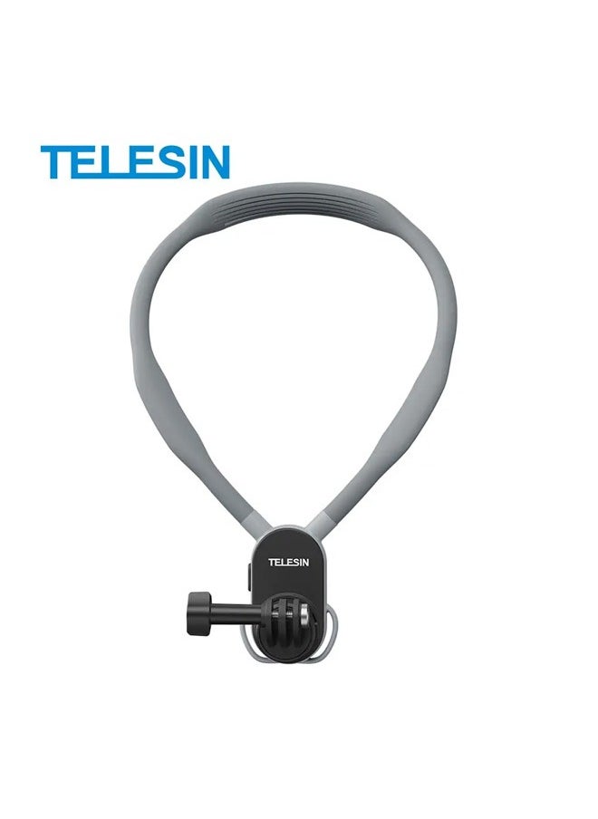 Telesin New upgrade accessories for go pro 13 / insta360 / DJI action cameras Magnetic silicone Neck Hanging Bracket holder 2.0