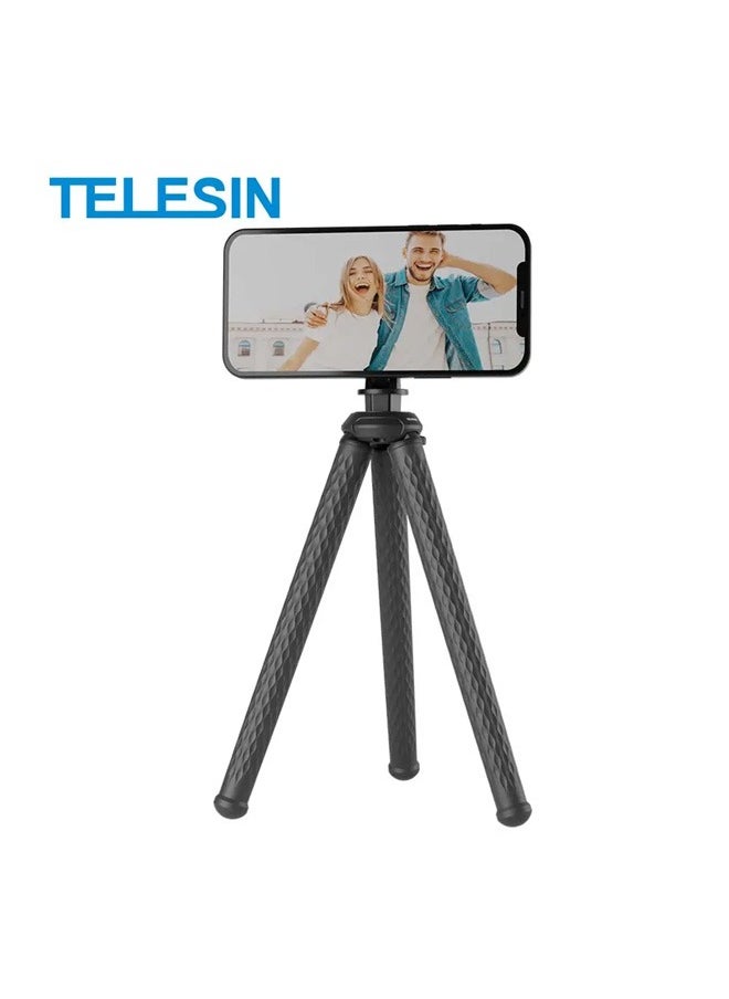 Telesin Deformable Octopus Flexible Phone Holder for cellphone shooting Vlog Quick release magnetic tripod Mount