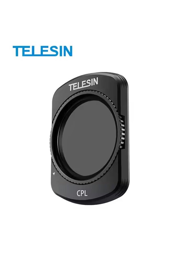 TELESIN Magnetic Lens Fitler Kit for DJI Pocket 3 Accessories, 4-Pack CPL ND16 ND64 ND256 Neutral Density Polarizing HD Ultra Thin Corning Glass Lens Protector Bundle Kit for Osmo Pocket 3 Combo