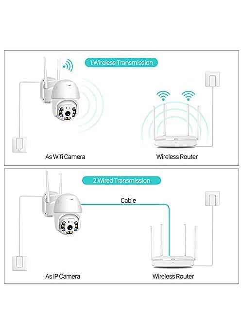 MAYUMI ICsee 8MP 360 Degree Smart WiFi Camera Outdoor Ptz IP Camera HD Night Vision IP66 Waterproof Automatic Tracking IP WiFi Camera (V380 APP)