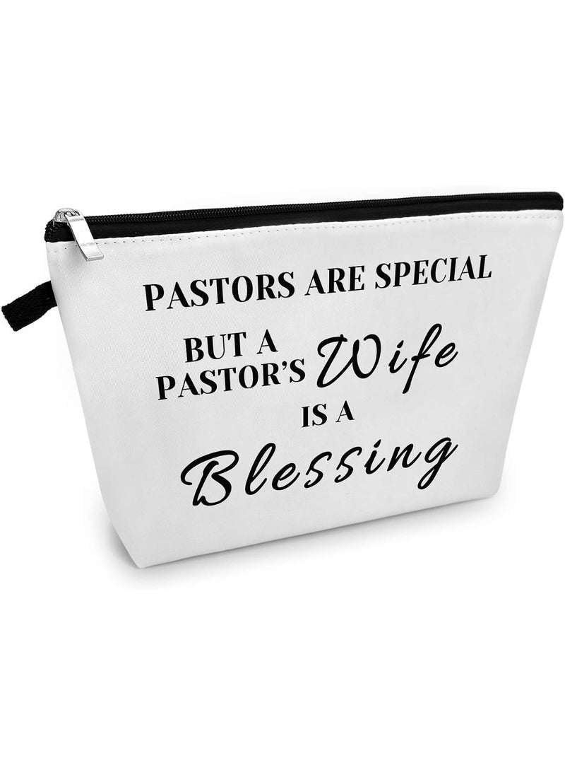 Pastor's Wife Appreciation Gift Makeup Bag Thank You Gift for Minister's Wife Religious Gift for Women Birthday Gift for Pastor Wife Mothers Day Christmas Gift for Pastor Wife Travel Cosmetic Pouch