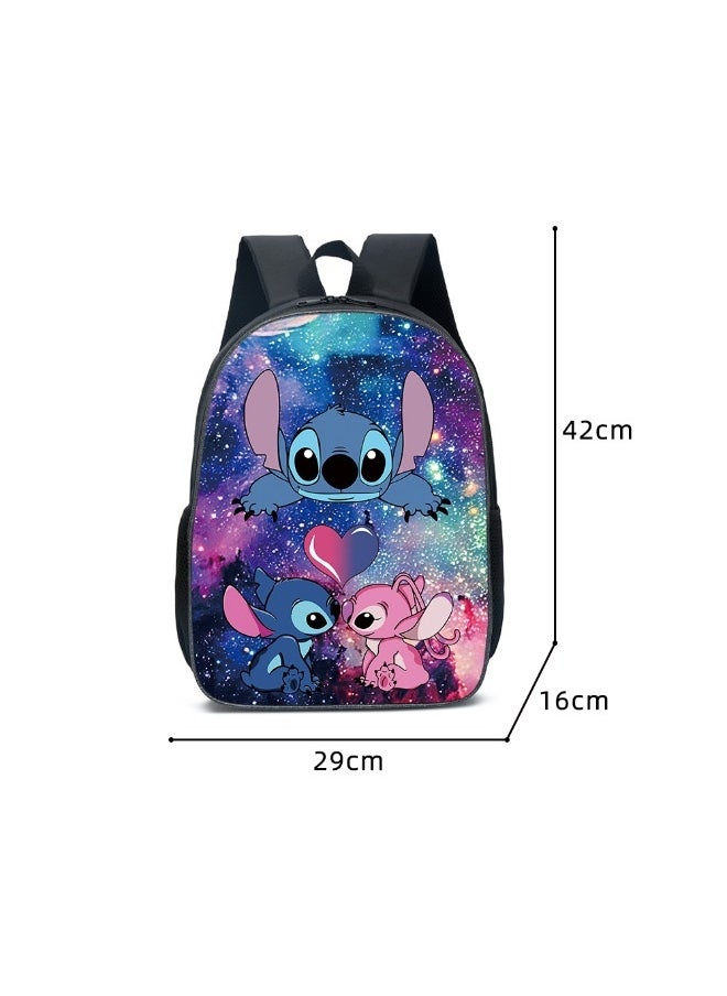 Cartoon Stitch Backpack Set