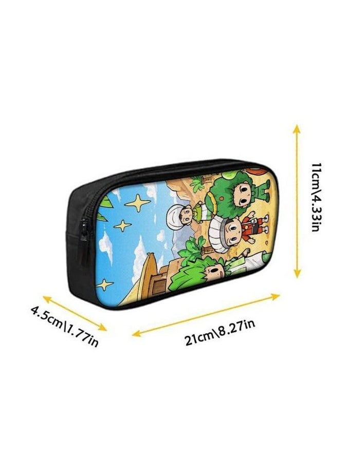 Cartoon three-piece schoolbag with zipper - 1195