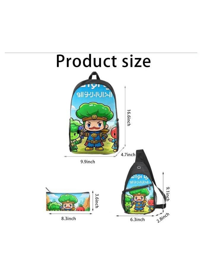 Universal cartoon new three-piece schoolbag - 1215