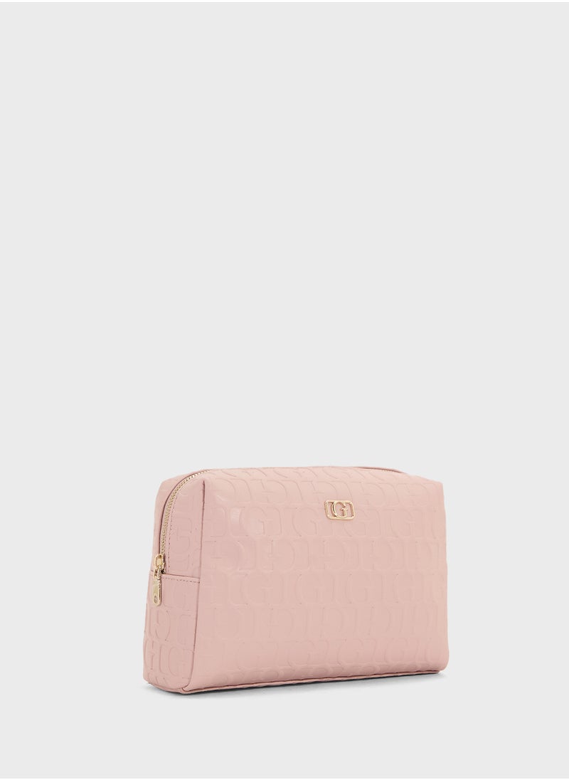 G Television Large Top Zip Wallet