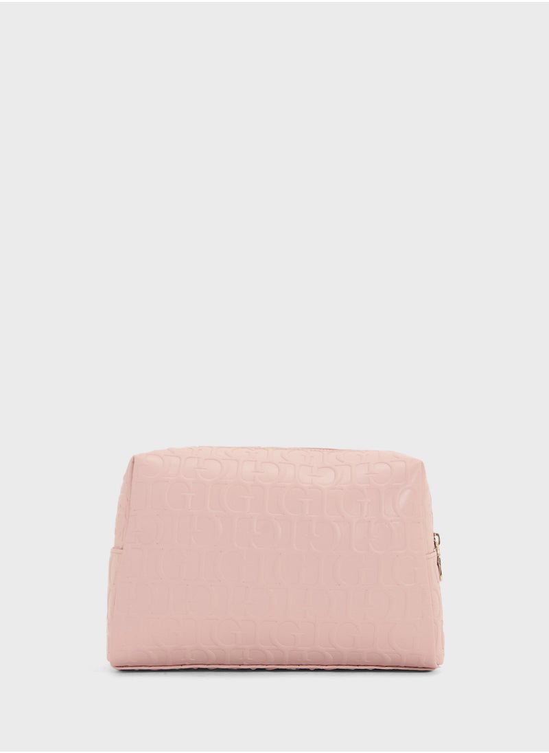 G Television Large Top Zip Wallet