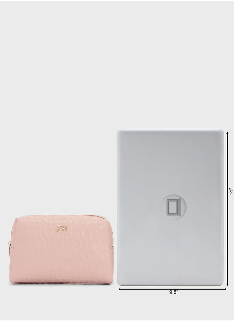 G Television Large Top Zip Wallet