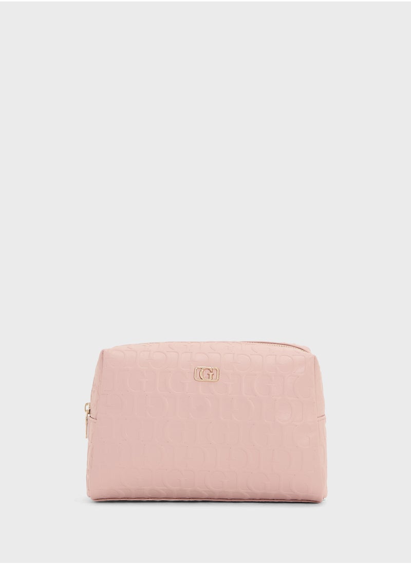 G Television Large Top Zip Wallet