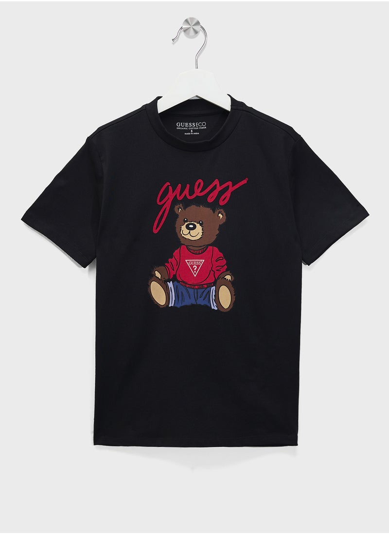Kids Graphic Crew Neck T-Shirt