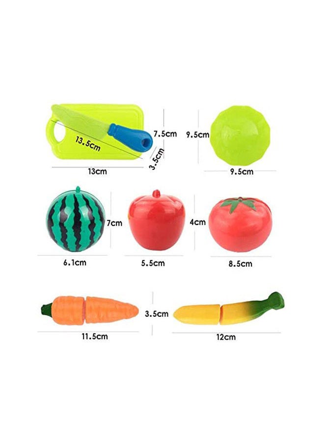 16-Piece Vegetables Fruit Kitchen Learning Toy Set cm