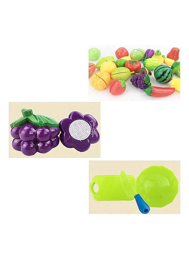 16-Piece Vegetables Fruit Kitchen Learning Toy Set cm