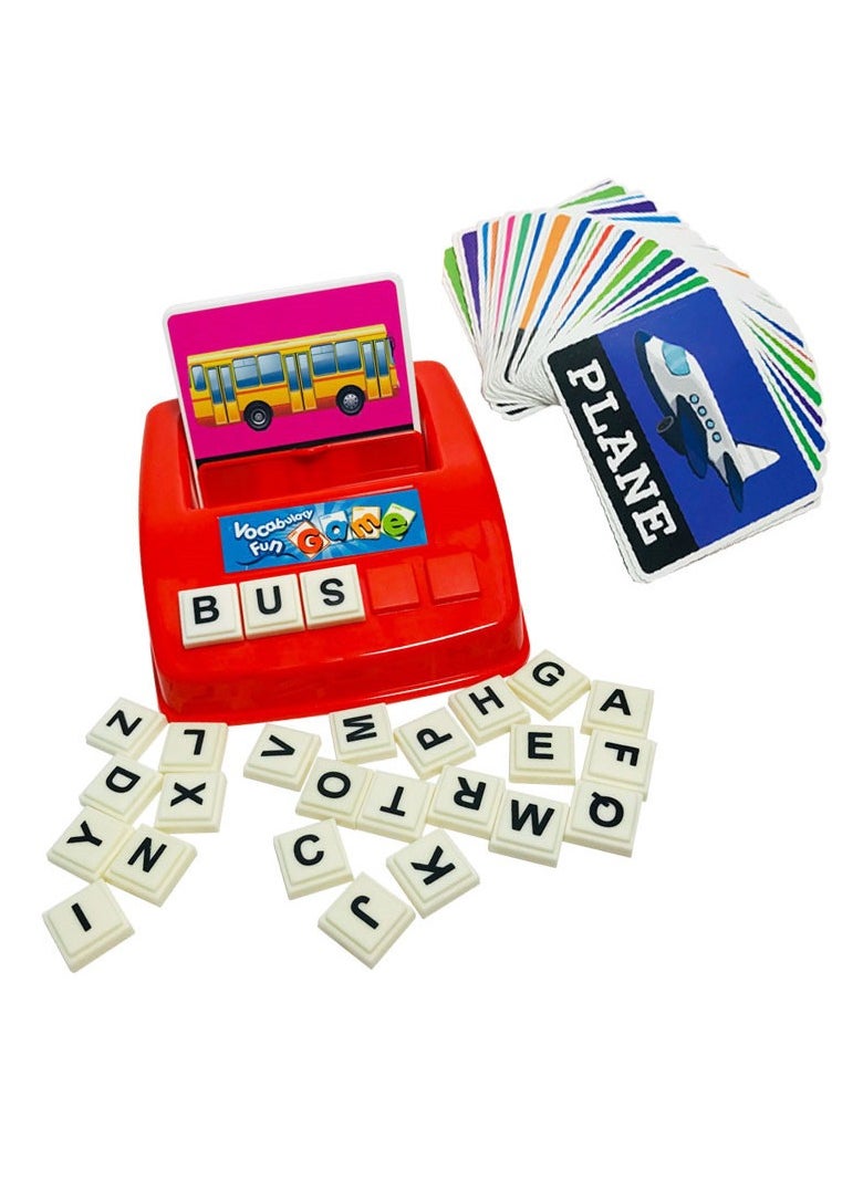 Toddler Game Toy Set,30-Piece Word Cards Matching Letter Game Toy Set great with Early childhood education and learning for Toddlers Kids Boys Girls Ages 3+