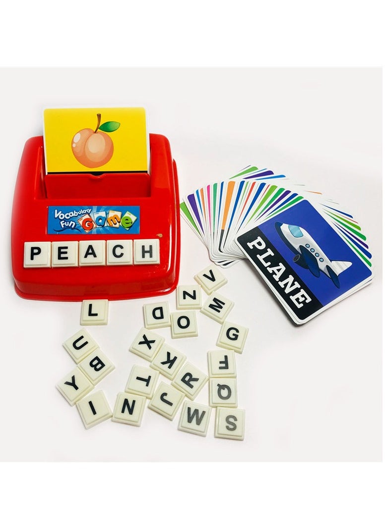 Toddler Game Toy Set,30-Piece Word Cards Matching Letter Game Toy Set great with Early childhood education and learning for Toddlers Kids Boys Girls Ages 3+