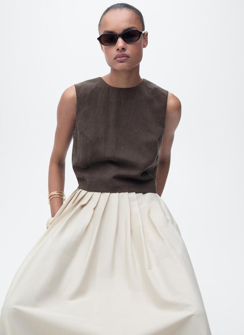 Lyocell Top With Buttons On The Back