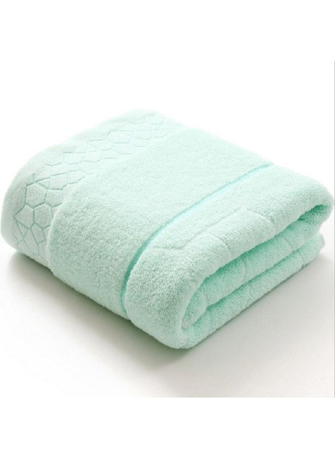 Large Pure Cotton Bath Towel Light Green 70X140cm