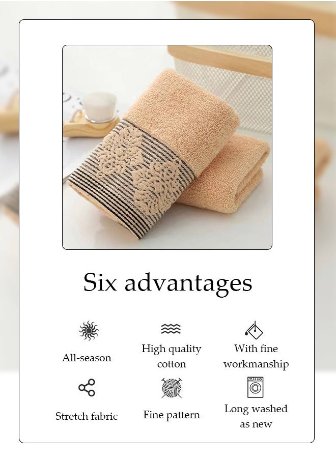 Bathroom Hand Towels (33x73 cm), Home Soft Decorative Cotton Super Soft Highly Absorbent Hand Towels for Bath, Hand, Face, Gym and Spa (Orange)