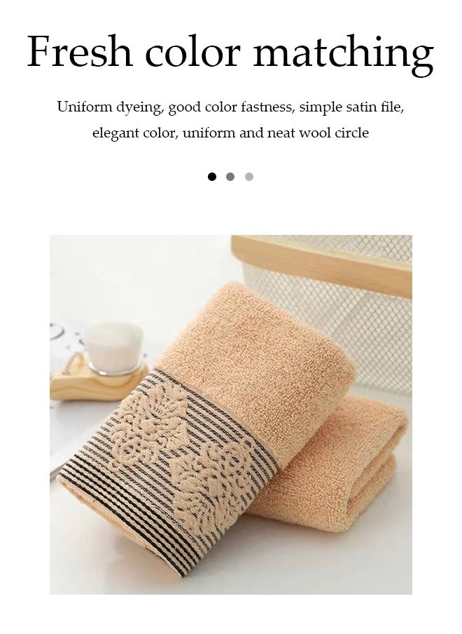 Bathroom Hand Towels (33x73 cm), Home Soft Decorative Cotton Super Soft Highly Absorbent Hand Towels for Bath, Hand, Face, Gym and Spa (Orange)