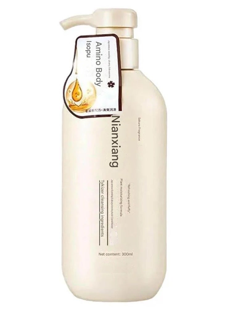 Sakura Japanese Shampoo for Hair Loss - Sakura Body Wash Japanese, Amino Acid Plant Conditioner, Japanese Deep Conditioner, Sakura Hair Growth, for All Hair Type