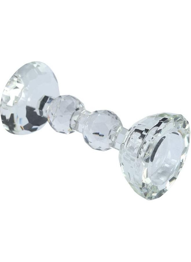 Mini Crystal Candlestick Holder Clear One Size