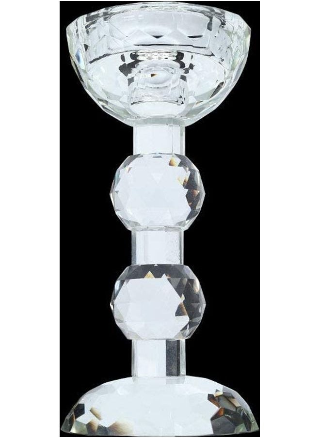 Mini Crystal Candlestick Holder Clear One Size