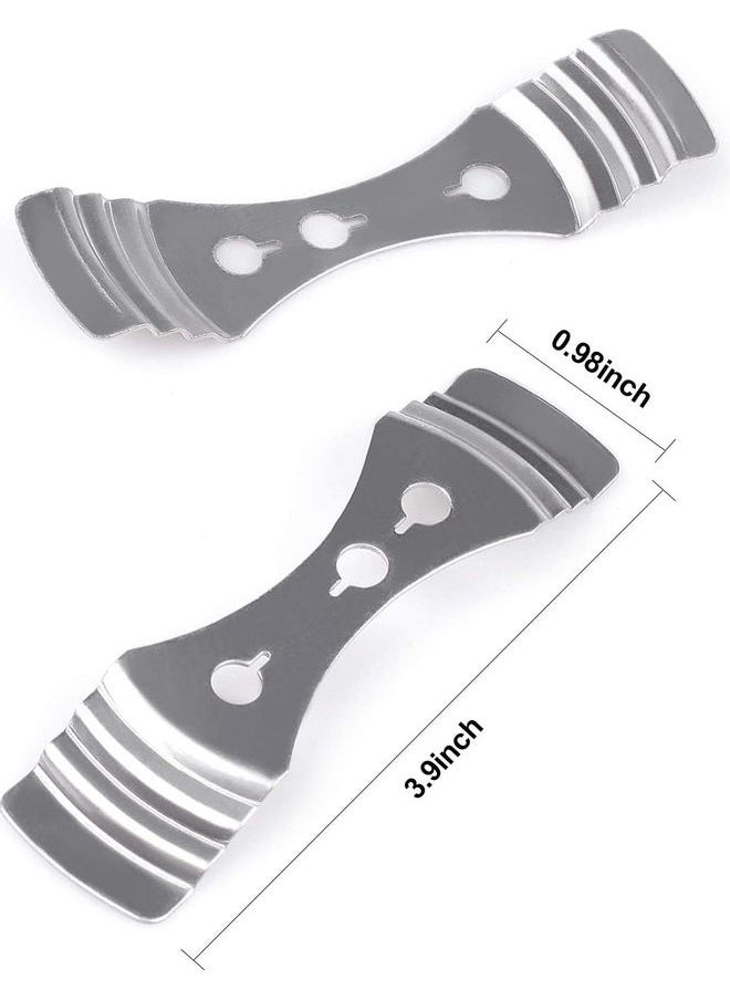 20-Piece Metal Candle Wick Centering Tool Set Silver 3.9x0.98inch