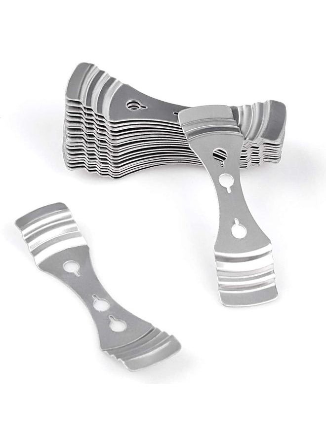 20-Piece Metal Candle Wick Centering Tool Set Silver 3.9x0.98inch