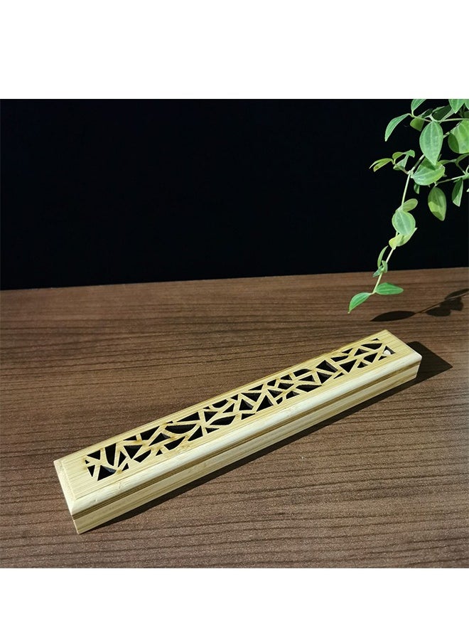5-Piece Box Desktop Incense Holder Wooden Incense Plate Decorative Incense Stick Holder Vintage Incense Burner Wooden Censer Burner Compact Incense Stick Holder Home Supplies Censer Holder