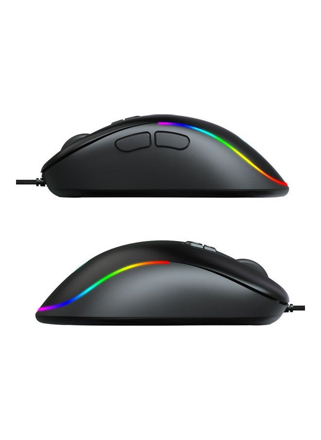 Wired RGB Gaming Mouse 35 Keys Single-Hand Gaming Keyboard Portable Android Keyboard Mouse, Programmable Gaming Mouse+one-handed Game Keyboard