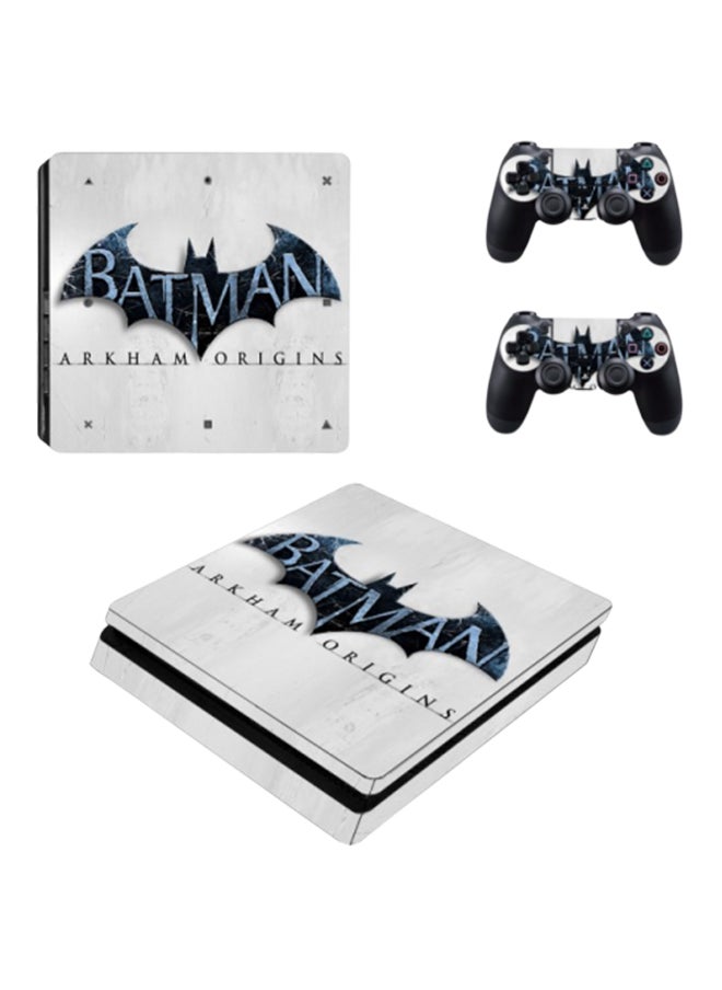 3-Piece Batman Arkham Origins Printed Console And Controller Sticker Set For PlayStation 4 Slim
