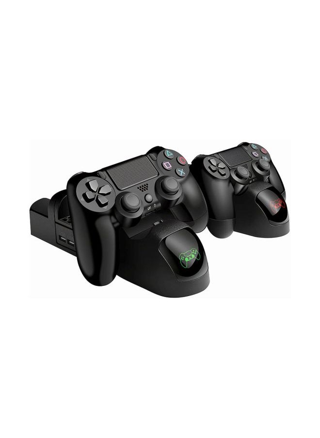 Multifunction Vertical Cooler With Wired Charging Dock For PS4/PS4 Slim/PS4 Pro