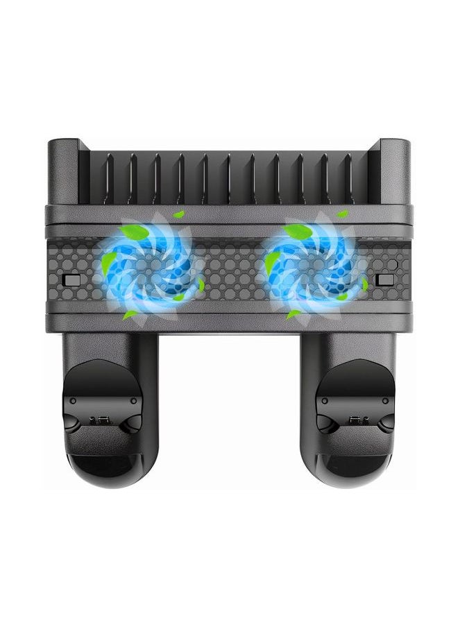 Multifunction Vertical Cooler With Wired Charging Dock For PS4/PS4 Slim/PS4 Pro
