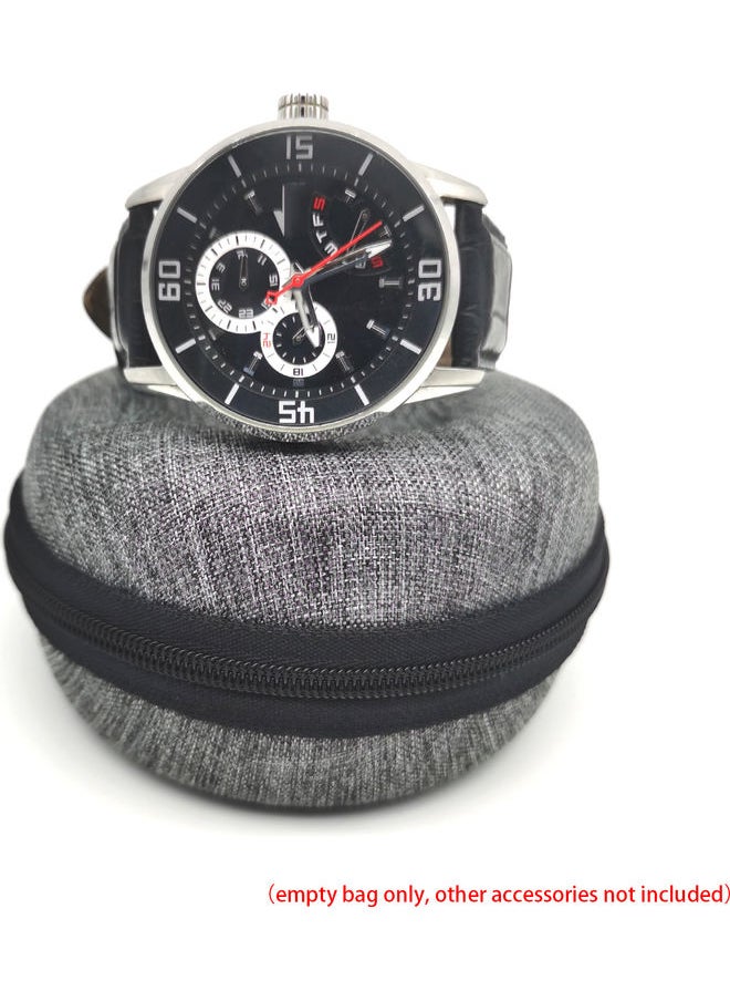 Waterproof Portable Storage Watch Travel Case Grey 10.00 x 3.80 x 5.60cm