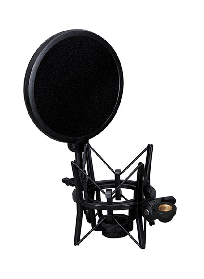 SH-100 Portable Shock Mount Mic Shock Holder for Microphones SH-100 Black