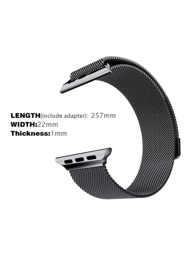 Milanese Strap For  Watch Space Black
