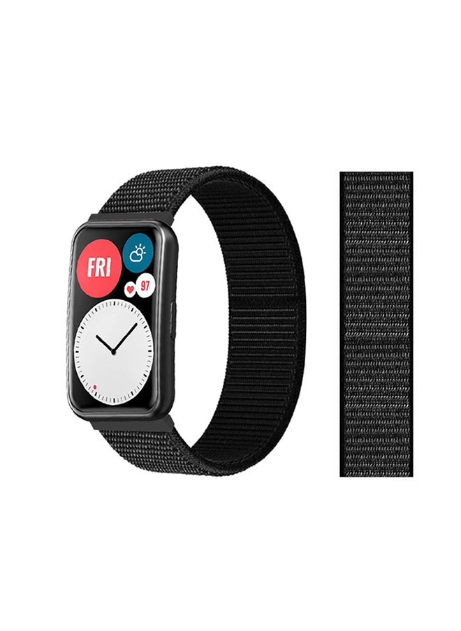 Nylon Replacement  Band For Huawei Watch Fit Black