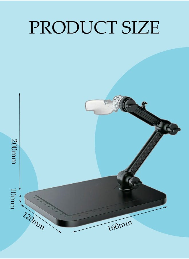 Aluminum Alloy Microscope Stand Holder for USB Digital Microscope, Stable Metal Stand Bracket , Support Adjusted 360° Easy to Focus