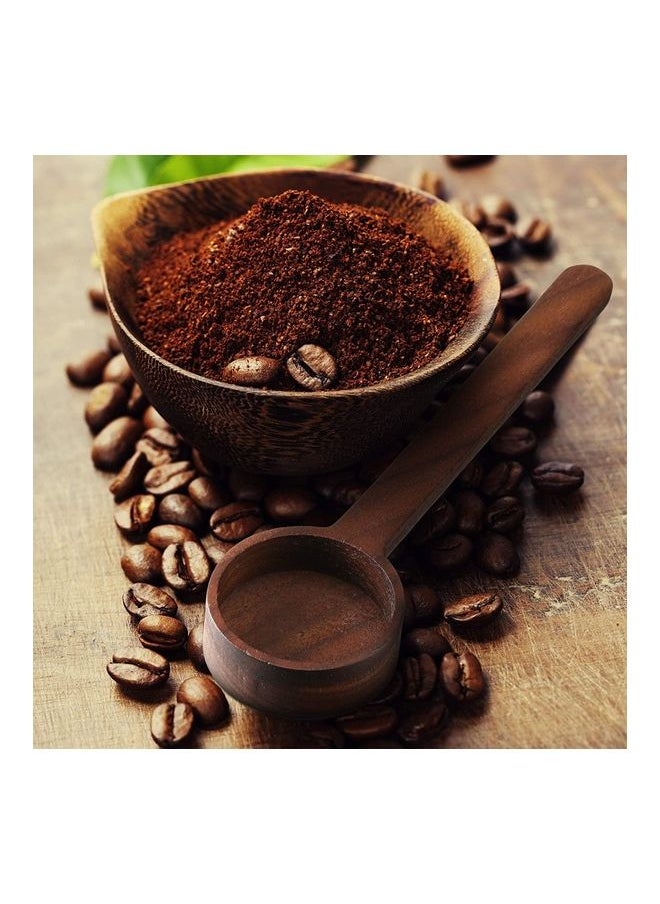 2-Piece Wooden Measuring Coffee Scoop Set Brown