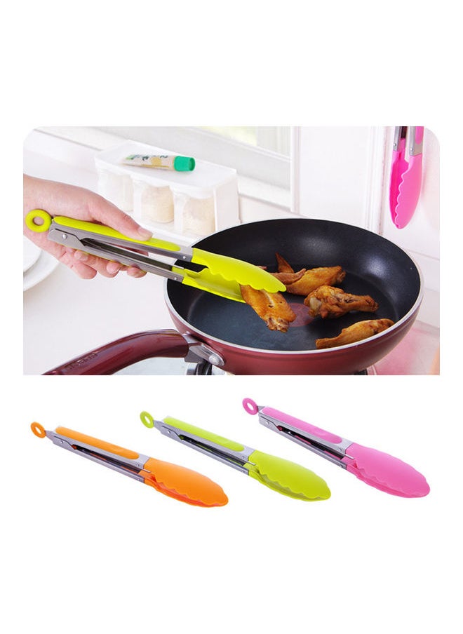 8 Inch Silicone Tongs Mini Kitchen Tongs with Silicone Tips Small Serving Tongs Stainless Steel Cooking Tongs for Salad, Grilling, Frying and Cooking Random Color multicolour 20.00*2.50*3.00cm