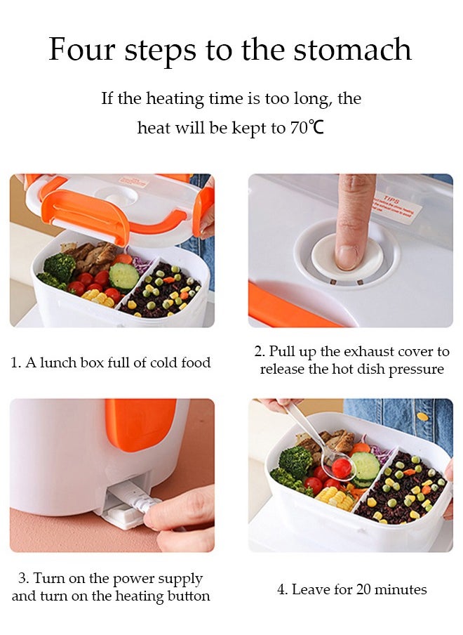 Electric Lunch Box ,Heated Lunch Box ,Electric Heating Lunch Box Food Heater Warming Bento Box for Home u0026 Office Use